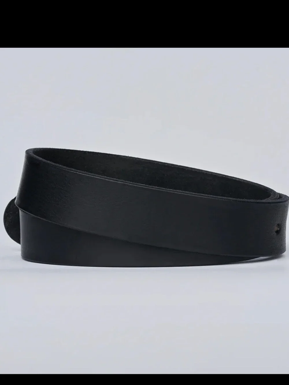 Hanks Belts Mens Gunner Stitched Black Leather Belt Size 56 Full Grain Leather